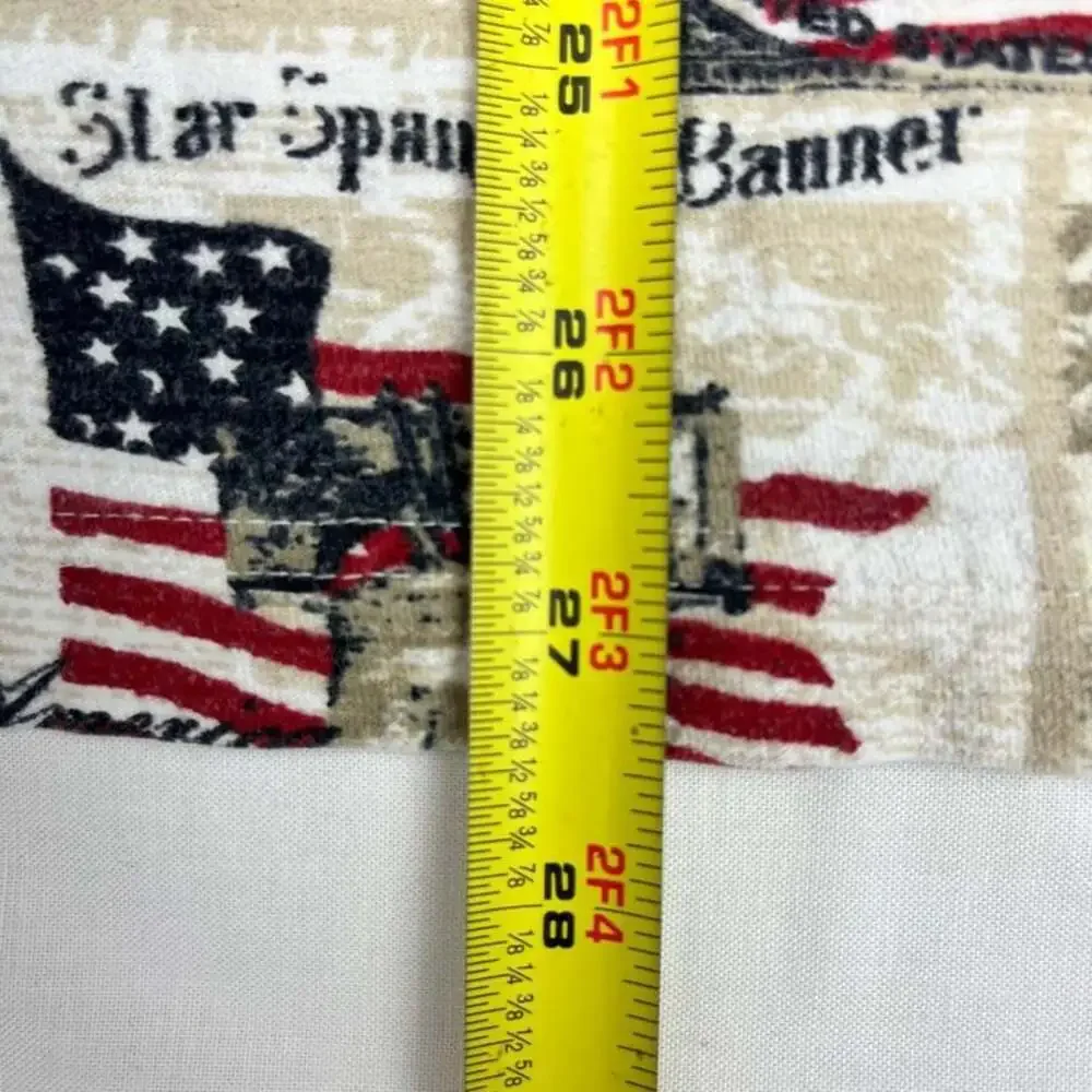 American Summer Patriotic Postage Stamp Polo Shirt XL - Picture 8 of 8
